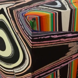 Holton Rower® | Tall painting contemporary art readymade psychedelic mesmerizing colorful random beautiful painting patterns