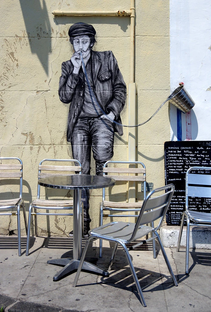 Levalet® | "Something Strong" - Sreet art mural graffitti creative intervention urban public spaces Paris