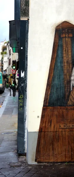 Levalet® | "Tempus Fugit" - Sreet art mural graffitti creative intervention urban public spaces Paris