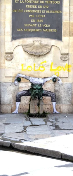 Levalet® | "La Nausee" - Sreet art mural graffitti creative intervention urban public spaces Paris