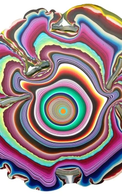 Holton Rower® | Tall painting contemporary art readymade psychedelic mesmerizing colorful random beautiful painting patterns