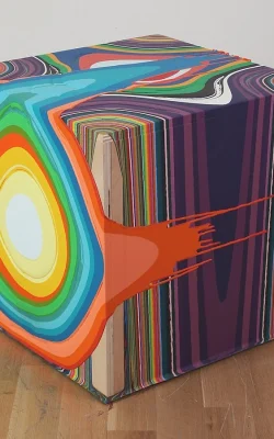 Holton Rower® | Tall painting contemporary art readymade psychedelic mesmerizing colorful random beautiful painting patterns