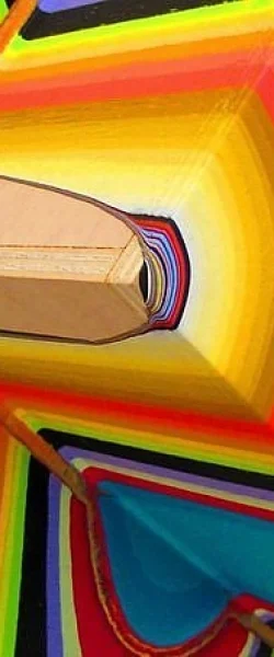 Holton Rower® | Tall painting contemporary art readymade psychedelic mesmerizing colorful random beautiful painting patterns