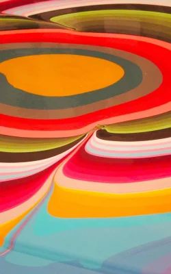 Holton Rower® | Tall painting contemporary art readymade psychedelic mesmerizing colorful random beautiful painting patterns