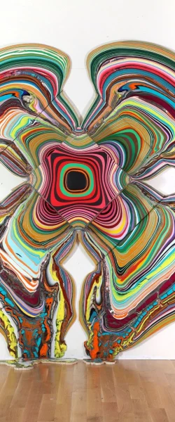 Holton Rower® | Tall painting contemporary art readymade psychedelic mesmerizing colorful random beautiful painting patterns